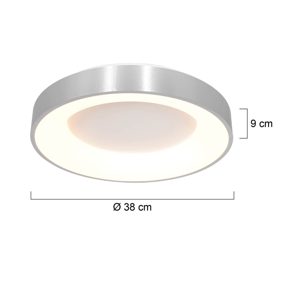 Steinhauer Ringlede Ceiling Light black, 1-light source