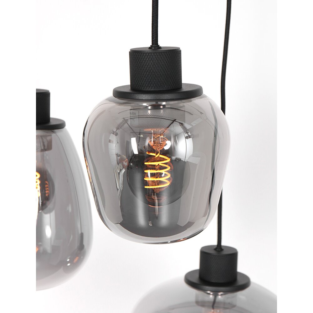 Steinhauer Reflexion Pendant Light black, 3-light sources