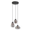 Steinhauer Reflexion Pendant Light black, 3-light sources