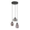 Steinhauer Reflexion Pendant Light black, 3-light sources