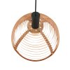 Steinhauer Veneer Pendant Light black, 1-light source