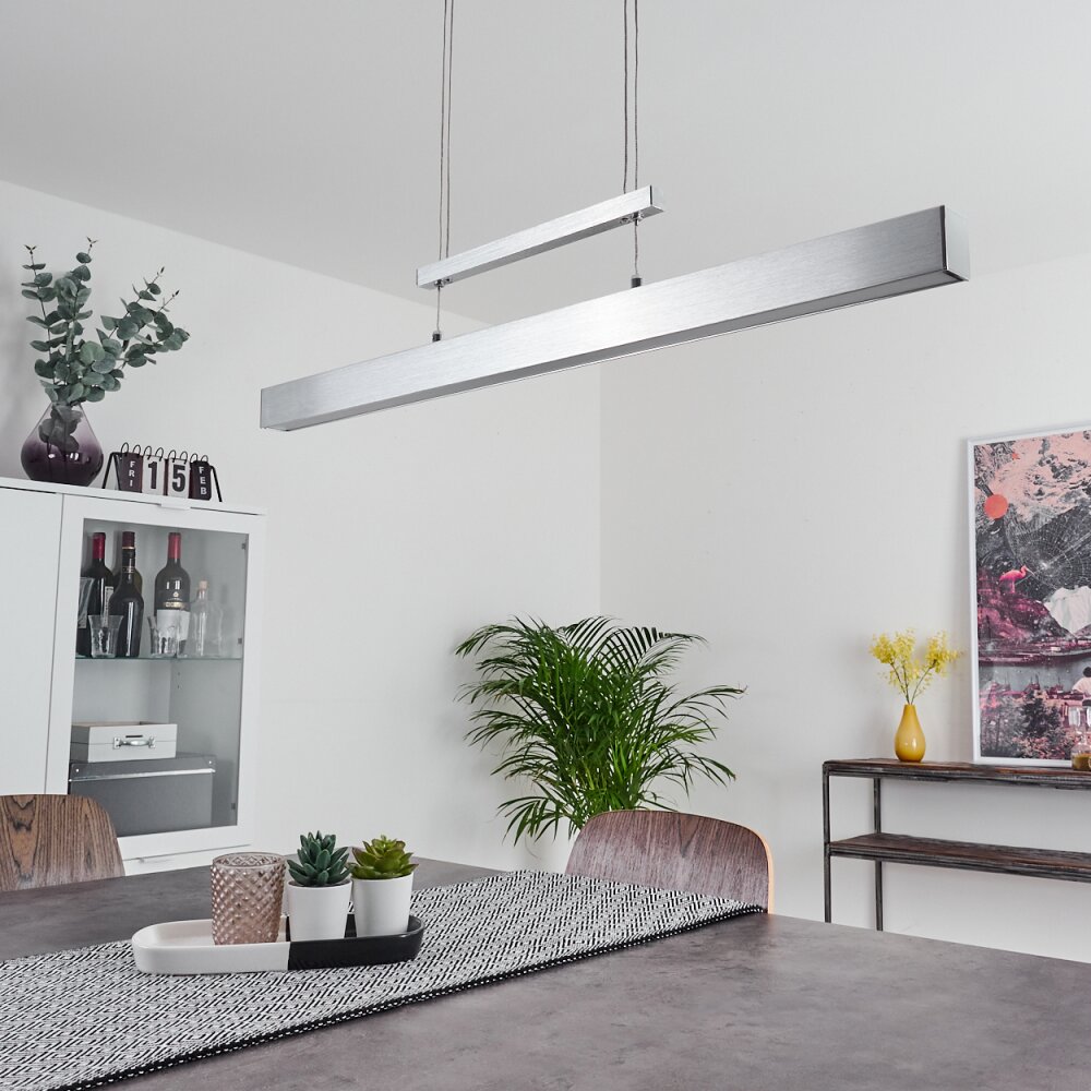 Ifo Pendant Light LED brushed aluminium, 3-light sources