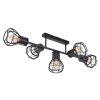 Globo CLASTRA Ceiling Light black, 5-light sources