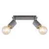 Globo FREDDY Ceiling Light Oxidised Silver, 2-light sources