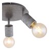 Globo FREDDY Ceiling Light Oxidised Silver, 3-light sources