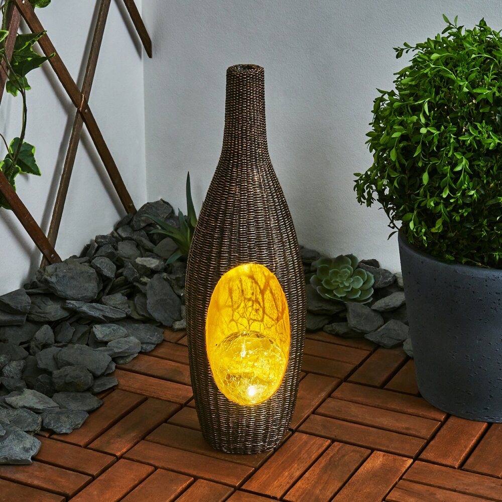 Otterstad solar light LED brown, gold, 1-light source