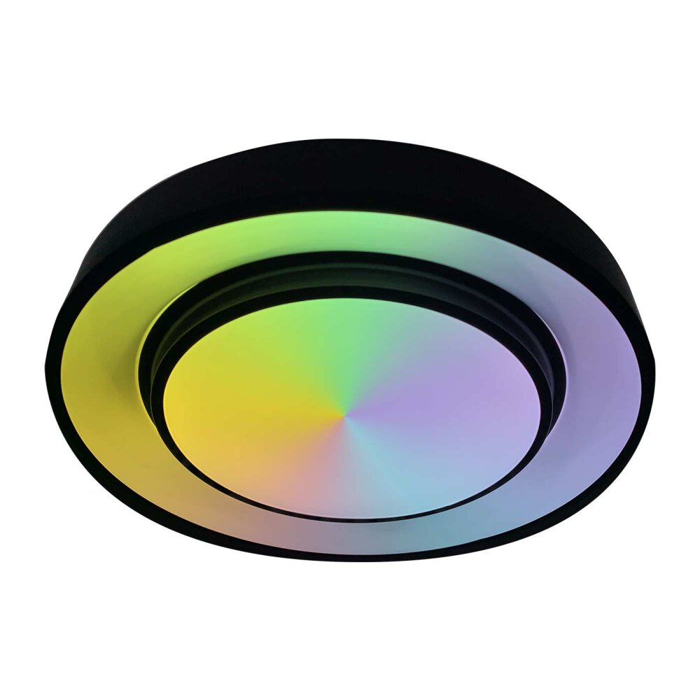 Globo SULLY Ceiling Light LED black, 1-light source, Remote control, Colour changer