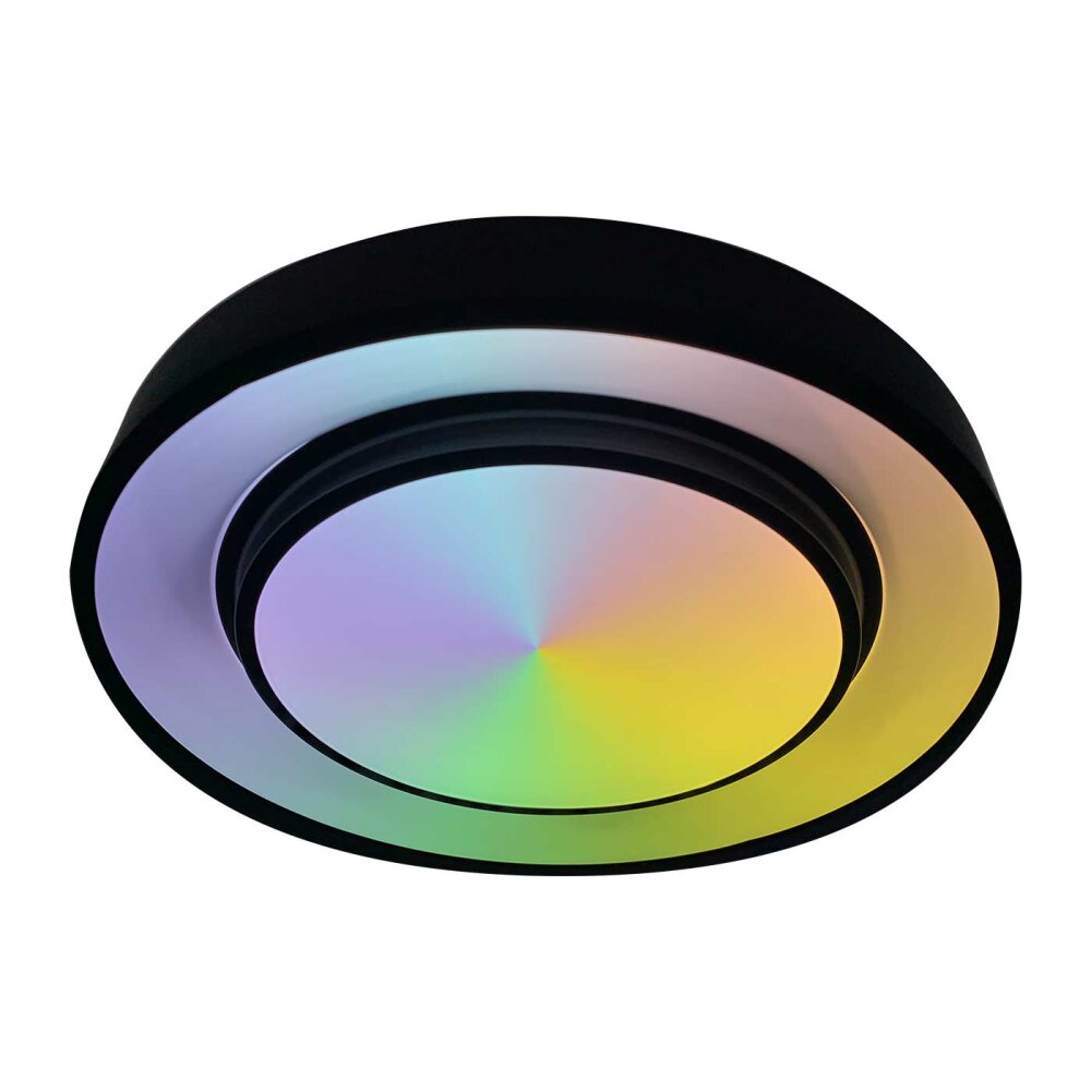 Globo SULLY Ceiling Light LED black, 1-light source, Remote control, Colour changer
