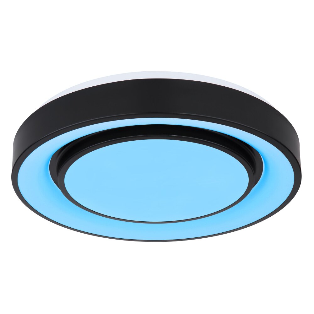 Globo SULLY Ceiling Light LED black, 1-light source, Remote control, Colour changer