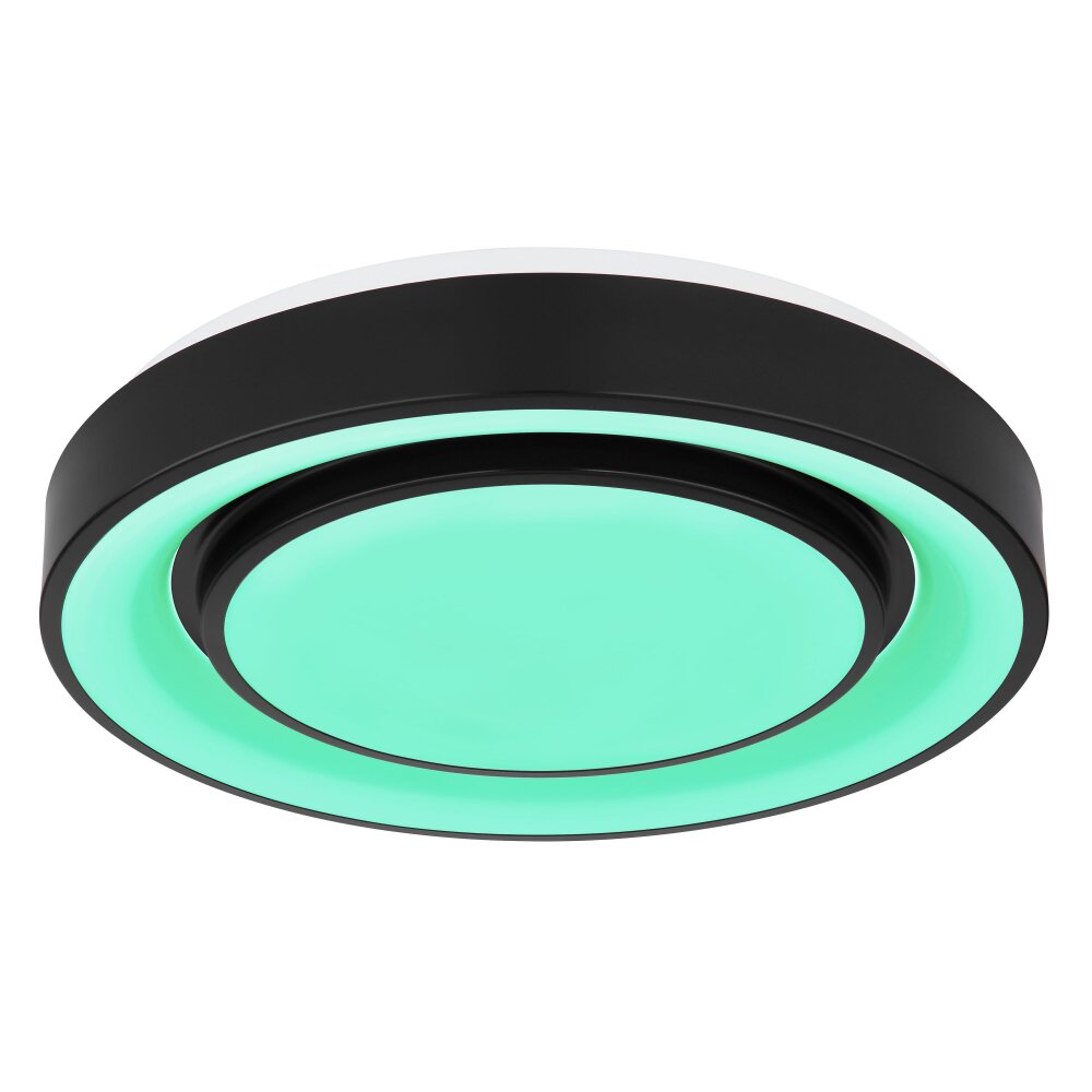 Globo SULLY Ceiling Light LED black, 1-light source, Remote control, Colour changer
