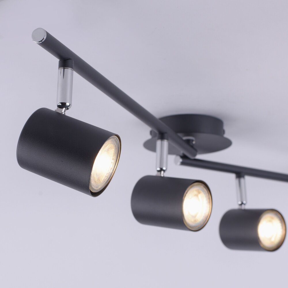 Leuchten Direkt TARIK Ceiling Light LED black, 4-light sources