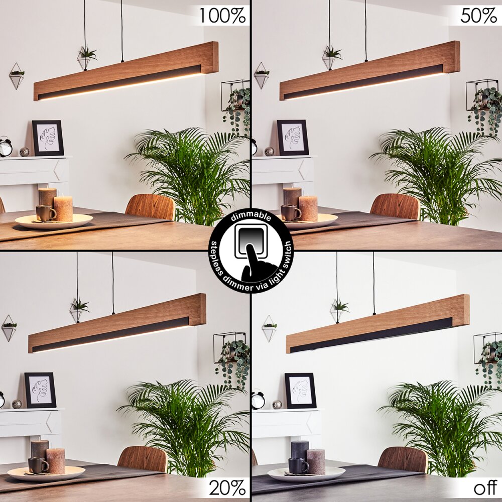 Inzino Pendant Light LED black, 1-light source