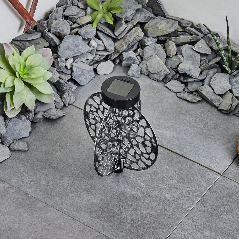 Mesan Solar lights LED black, silver, 1-light source