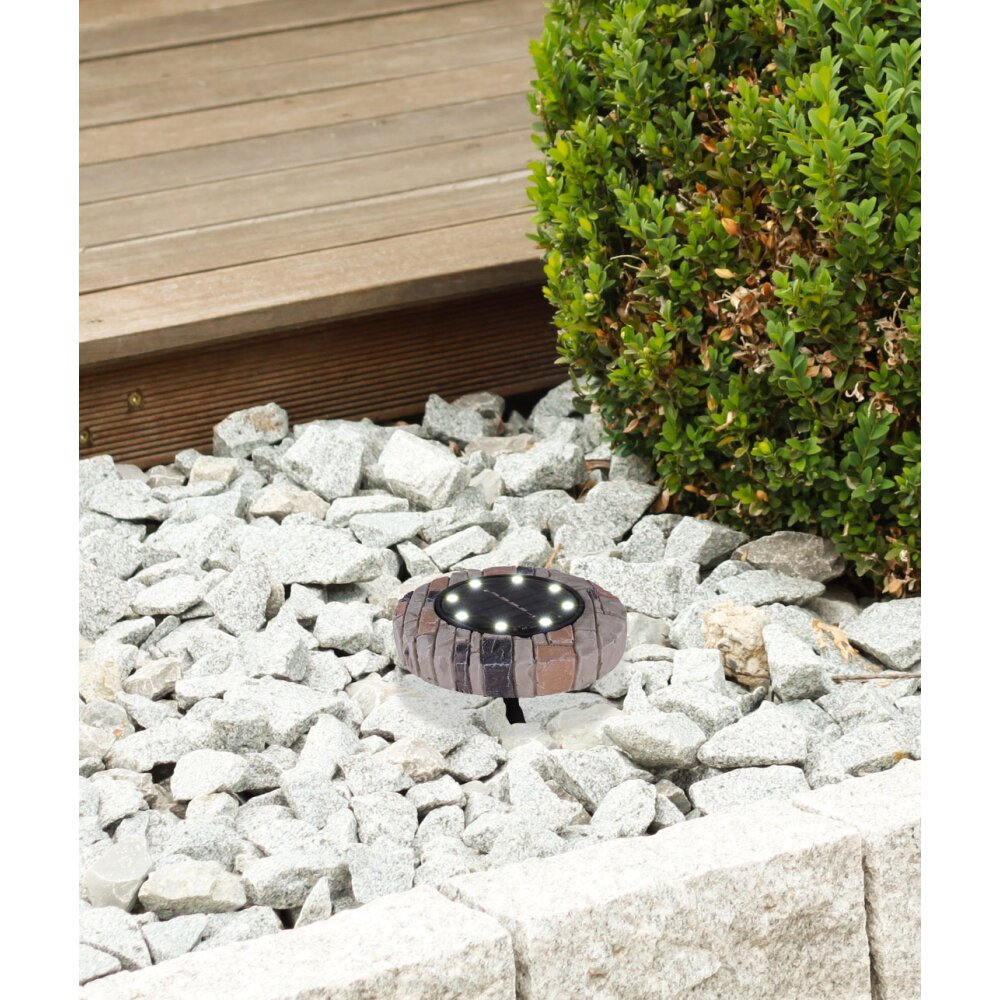 Globo Set of 4 solar lights LED grey, 8-light sources