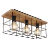 Globo MERRIL Ceiling Light Light wood, black, 3-light sources