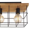 Globo MERRIL Ceiling Light Light wood, black, 3-light sources