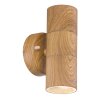 Globo JAICY Outdoor Wall Light Dark wood, 2-light sources