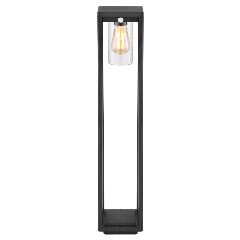 Globo CANDELA path light black, 1-light source, Motion sensor