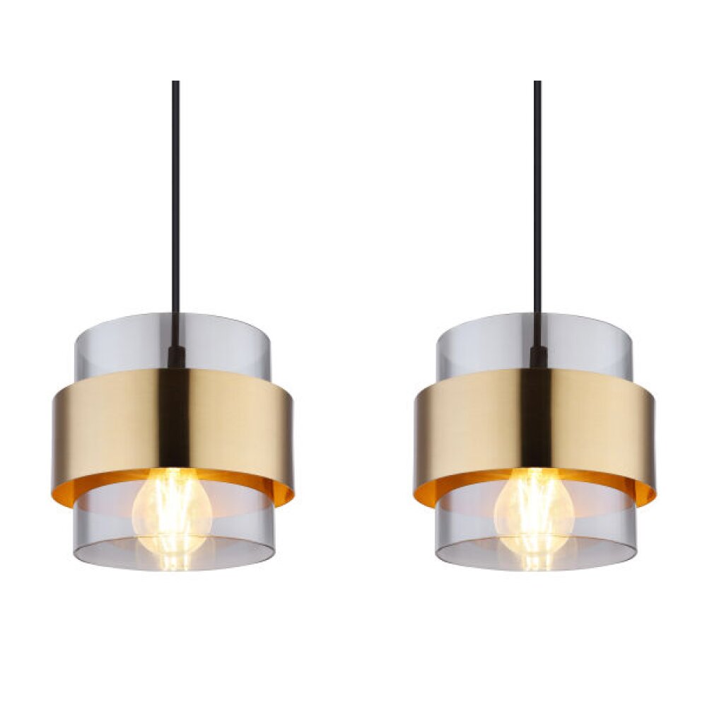 Globo MILLEY Pendant Light black, 4-light sources