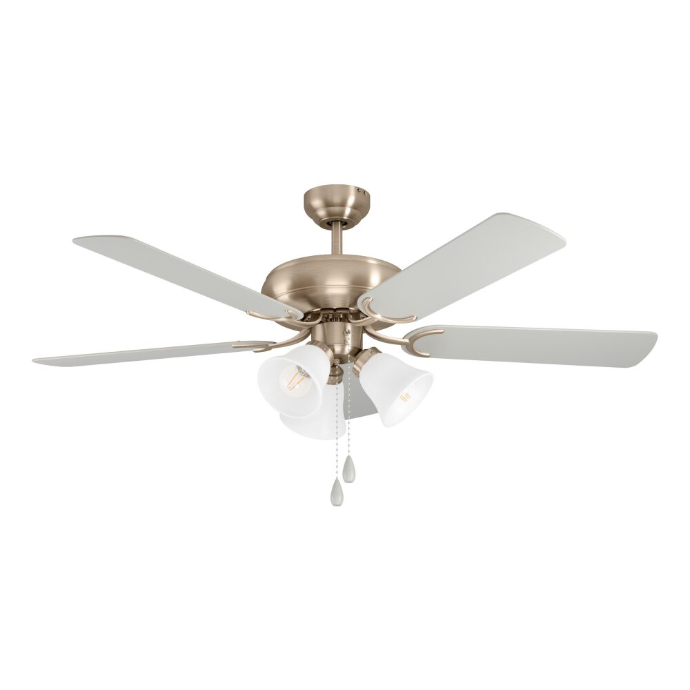 Eglo LAS PALMAS ceiling fan matt nickel, 3-light sources