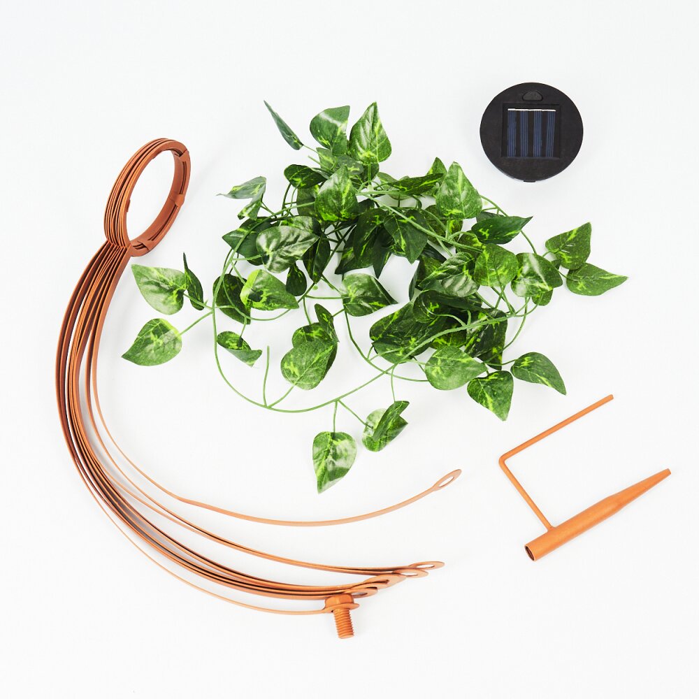 Yonkers Solar lights LED green, rust-coloured, 1-light source