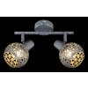 Globo LELA Ceiling Light Oxidised Silver, 2-light sources