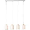 Brilliant Vonnie Pendant Light grey, Light wood, 4-light sources