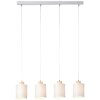 Brilliant Vonnie Pendant Light grey, Light wood, 4-light sources