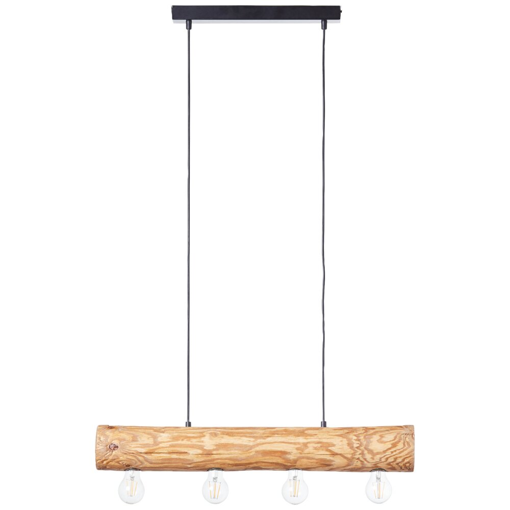 Brilliant Trabo Pendant Light Light wood, black, 4-light sources