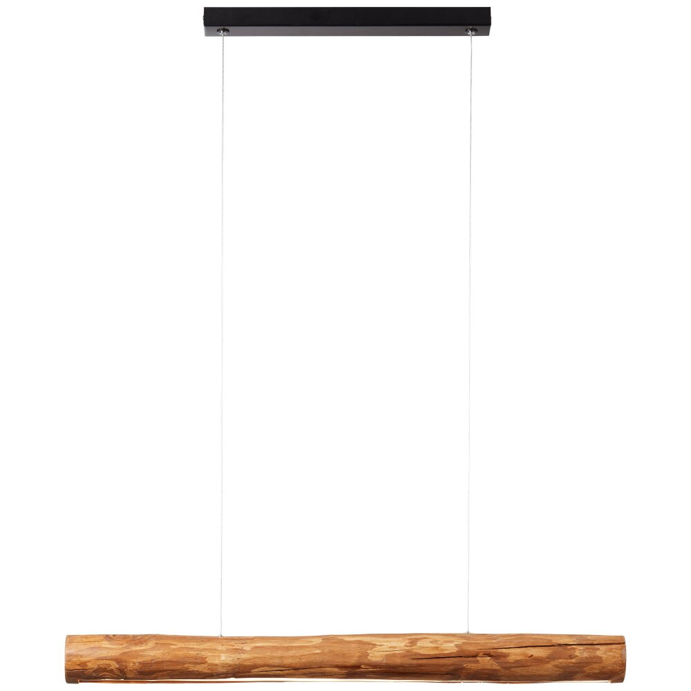 Brilliant Odun Pendant Light LED Light wood, black, 1-light source