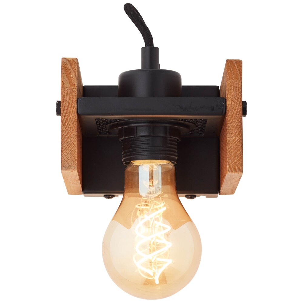 Brilliant Calandra Wall Light Light wood, black, 1-light source