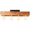 Brilliant Calandra Ceiling Light Light wood, black, 4-light sources