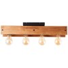 Brilliant Calandra Ceiling Light Light wood, black, 4-light sources