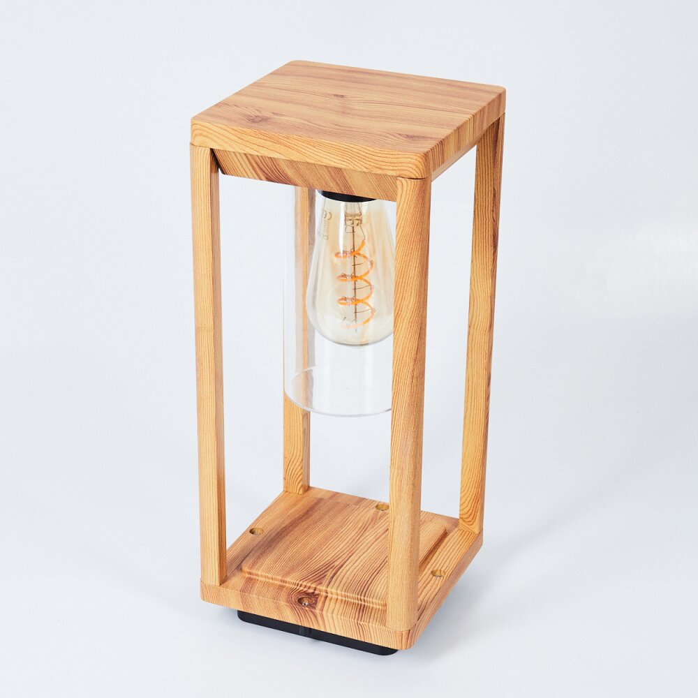 Leset pedestal light brown, Wood like finish, 1-light source