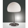 Fabas Luce Gaia big Table lamp matt nickel, 1-light source