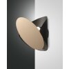 Fabas Luce Shield Wall Light LED gold, black, 1-light source