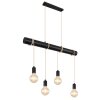 Globo MAGNUS Pendant Light black, 4-light sources