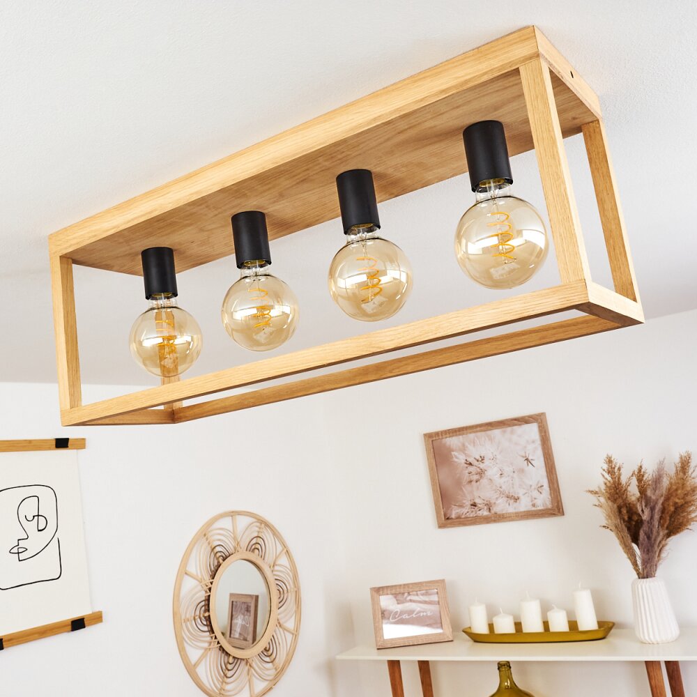 Harran Ceiling Light Ecru, black, 4-light sources