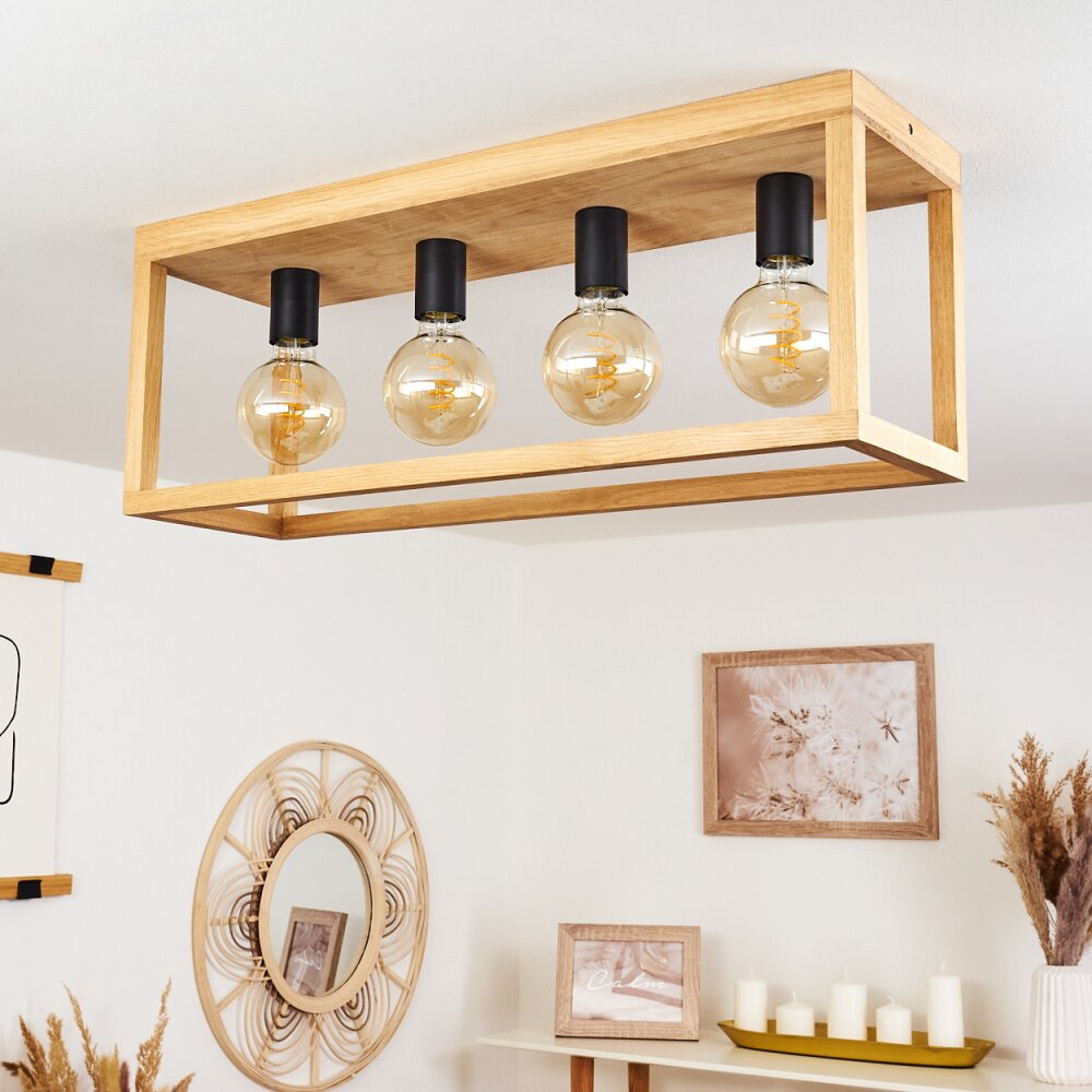 Harran Ceiling Light Ecru, black, 4-light sources
