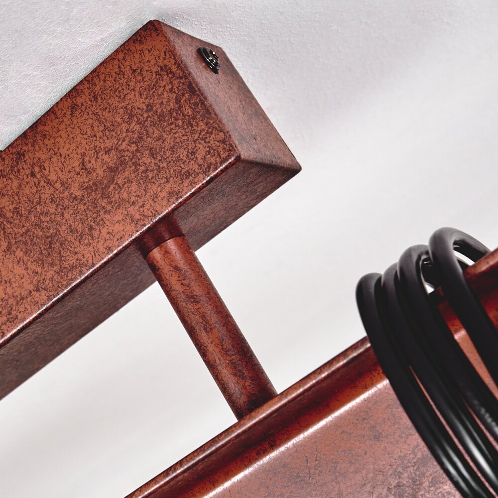 Barbengo Pendant Light rust-coloured, black, 3-light sources