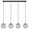 Globo EUSEBIUS Pendant Light black, 4-light sources