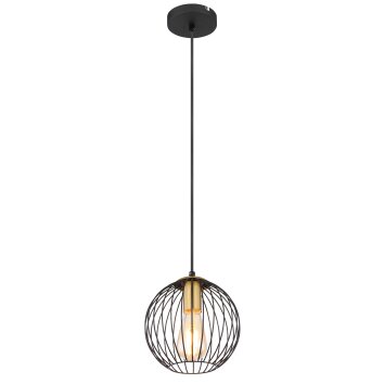 Globo EUSEBIUS Pendant Light black, 1-light source