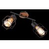 Globo WILLA Ceiling Light Dark wood, black, 2-light sources