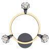 Globo JUTTA Ceiling Light LED black, 1-light source