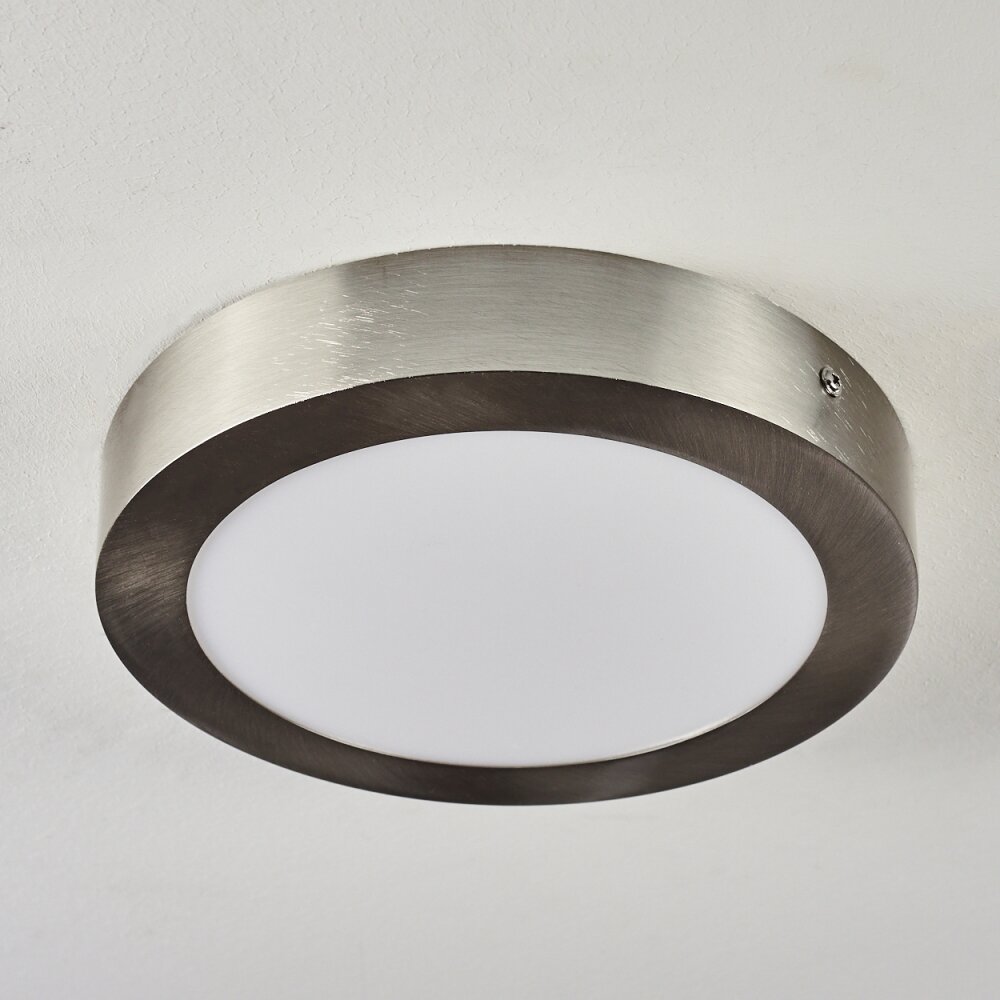 Finsrud Ceiling Light LED matt nickel, 1-light source