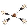 Globo WILLA Ceiling Light Dark wood, black, 4-light sources