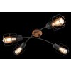 Globo WILLA Ceiling Light Dark wood, black, 4-light sources