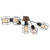 Globo WILLA Ceiling Light Dark wood, black, 5-light sources