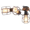 Globo WILLA Ceiling Light Dark wood, black, 5-light sources