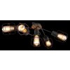 Globo WILLA Ceiling Light Dark wood, black, 5-light sources